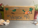 Custom 10x19” beach sign - Florida design