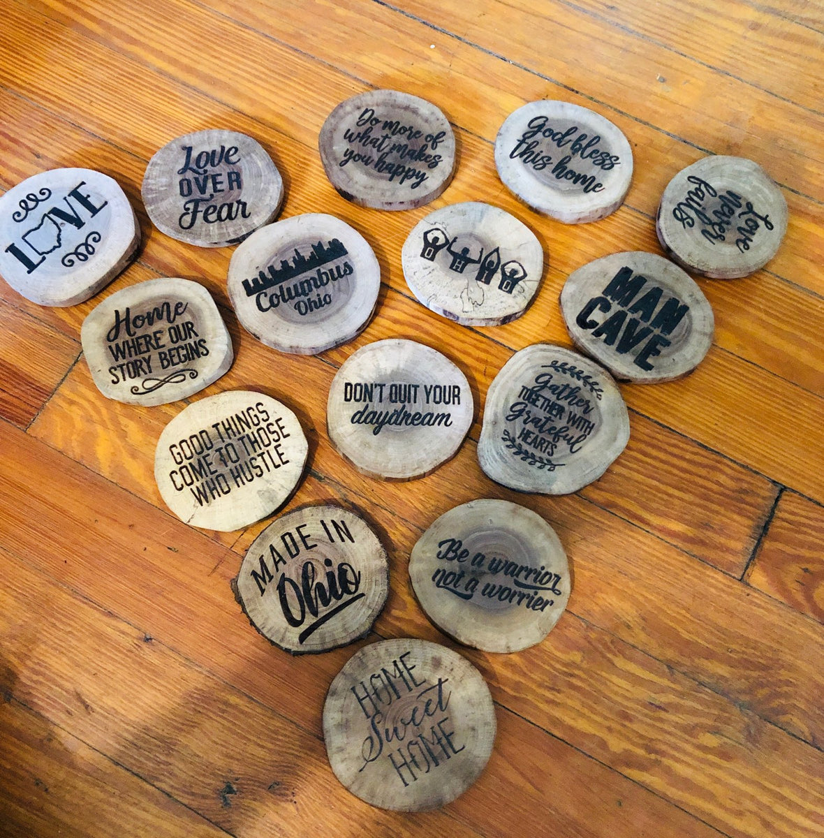 Rustic Wood Magnets, Keychains & Small Accessories – Sullivan Woodwork