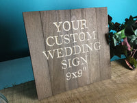 Wood Signs Wedding Wooden Welcome Table Signage Custom Personalized Rustic Wedding Decor for Cards Gifts Favors Sign Our Guestbook Carved